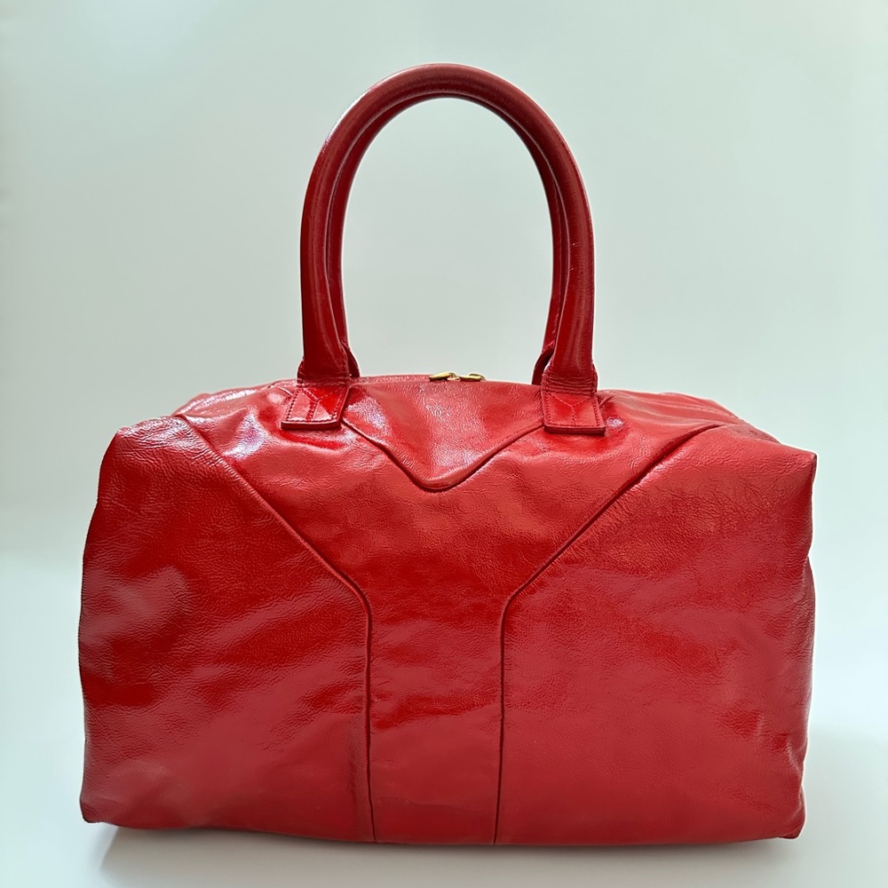 Yves Saint Laurent Easy Patent leather bag, Red, Pre Owned
